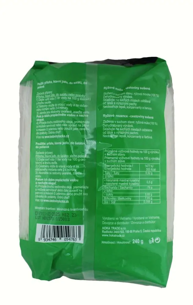Rýžové těstoviny 1mm 240g